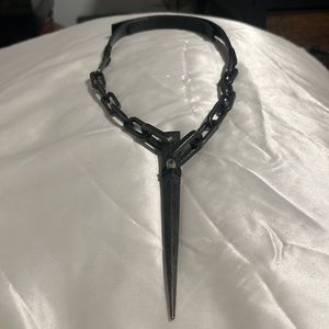 Anutera Single Spear Choker with Herkimer Diamond